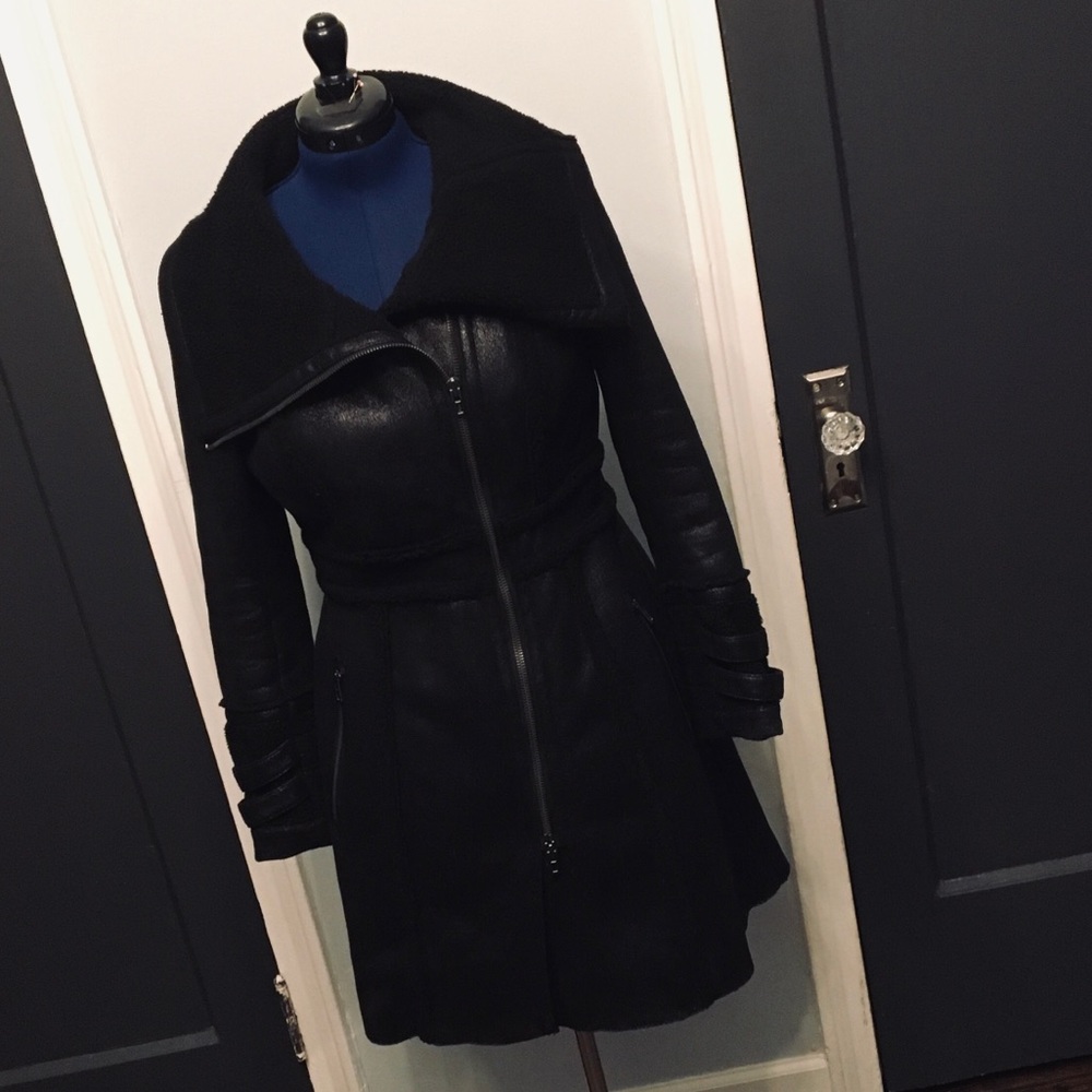 Armani Exchange Faux Shearing Coat